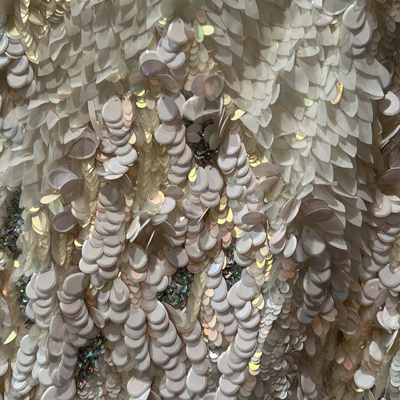 French connection all sequin and feather dress size 6 - true size small - Picture 2 of 6